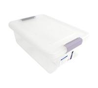 Libbi Lou Plastic Storage Box with Lids | Stackable Clear Containers for Kitchen, Office, Crafts, Tools & Household Essentials (12 Litre)