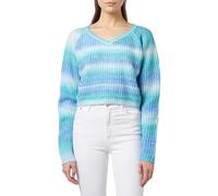 LIBBI Women's Knitted Jumper, Turquoise Multi-Coloured, M/L