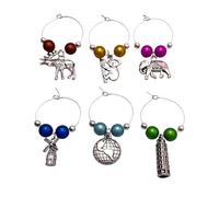 Libby's Market Place Around The World - 2 Wine Glass Charms with Gift Bag
