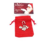Libby's Market Place Baby Surprise My First Christmas 2025 and Teddy Bear Keepsake Charms Keyring with Red Gift Bag and a Gift Card