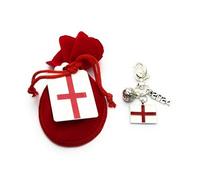 Libby's Market Place England 2024 Football English Flag Keyring with Velvet Gift Bag