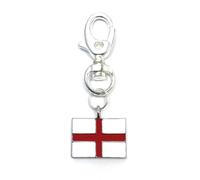 Libby's Market Place England Flag St George's Cross English Flag Keyring with Velvet Gift Bag