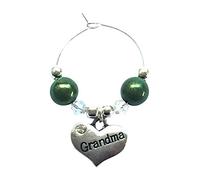 Libby's Market Place Grandma Glass Charm on a Gift Card