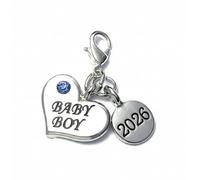 Libby's Market Place Heart Shape Baby Boy 2026 Clip on Charm with Gift Box and Gift Card