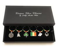 Libby's Market Place Ireland - Irish Wine Glass Charms with Gift Box