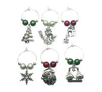 Libby's Market Place Merry Christmas Wine Glass Charms with Gift Bag
