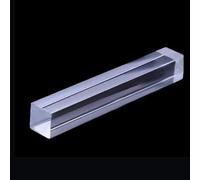 LIBCAM 200mm Flat Acrylic Square Bar, 1.5mm-50mm, Clear, 1pc (25x25mm), Commercial Grade, Acrylic Rod, Recommended for Model Making & Decoration