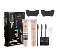 Libeauty 2-in-1 Brow & Lash Tint Kit with 8 ml Black Eyelash Tint and Brow Colour Cream, Includes Pair of Reusable Eye Pads for Easy At-Home Lash and Brow Colouring