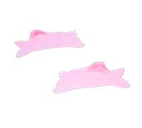 Libeauty Flat Lash Lift Shields, Ultra Thin Korean Flat Shields for Step 1 Perm/Lift, Flexible Use as Eye Patches or Lift Ribbon, Dolphin-Shaped Design for Easy Pick Up - Pink