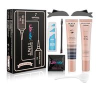Libeauty Lash Tint Kit - 8ml Eyelash Tint Black, Eyebrow dye with Reusable Silicone Eye Pad, Effects Last Up 4 Weeks for Home and Salon Use