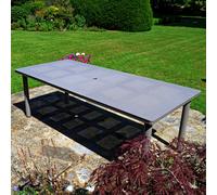 "LIBECCIO" 160/220x100cm EXTENDING GARDEN TABLE in TURTLE DOVE by NARDI, ND/109