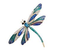 Libellen-Brosche - Creative Alloy Addition Charming Booklets Brosche Pin | 4 Optional Colours Tier-Anstecknadel | Rhinestone-Drachenfliegen-Anstecknadel for Wife, Friends, Girlfriend, Christmas, Party