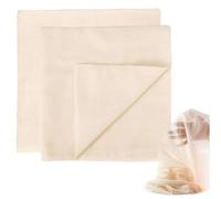 Libenxue Durable & Reusable 2 Pcs Precut 50 x 50cm Muslin Cloths for Straining, 100% Unbleached Pure Cheesecloth for Homemade Cheese, Butter, Straining Liquids