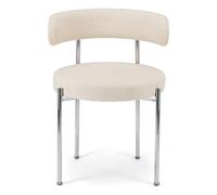 Libera chair in woven fabric Beige one size