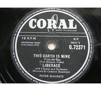 Liberace - Liberace This Earth Is Mine 78 Coral Q72371 VG 1958