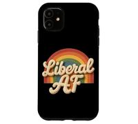 Liberal AF Democrat Rainbow Vintage Case for iPhone 11