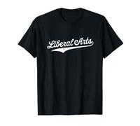 Liberal Arts - Retro University Aesthetic Sports Value Graphic T-Shirt, Men, Black, S