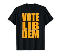 Liberal Democrats Vote Yellow General Election Vote Lib Dem Value Graphic T-Shirt, Men, Black, S