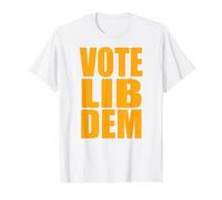 Liberal Democrats Vote Yellow General Election Vote Lib Dem Value Graphic T-Shirt, Men, White, M