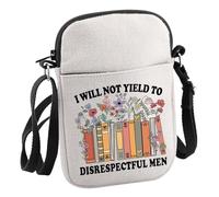 Liberal Feminist Gift I Will Not Yield to Disrespectful Men Cossbody Bag Womens Rights Gift, I Will Not Yield C Bag
