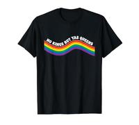 Liberal No Kings but Yas Queens Rainbow Value Graphic T-Shirt, Men, Black, M
