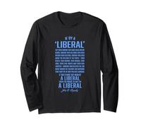 Liberal Politics for American Election Quote by JFK, Kennedy Long Sleeve T-Shirt