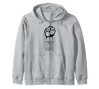 Liberal Progressive Power To The People Zip Hoodie