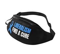 Liberalism Find A Cure Waist Bag Men's and Women's Adjustable Travel Chest Pack Outdoor Running Waist Bag