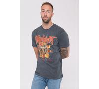 Liberate Dip Dye Wash Unisex T Shirt Slipknot Black XL