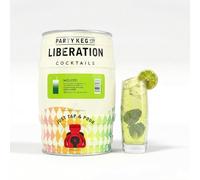 Liberation Cocktails Mojito 5L Cocktail Party Keg, Ready To Drink Cocktail Mix, Made with Real Fruit, Minty Cuban Punch with White Rum, Low Calories and Low Sugar, 10% ABV, 50 Serves