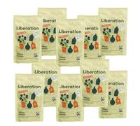 Liberation Fairtrade Wasabi Peanuts 10 x 90g | Vegan | Healthy Snack for Adults | Savoury Salted Spicy Nuts | Mutipack