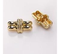 LIBERGA 20 Pcs Alloy Rope Knot Buttons with Shank, Gold, 25mm, Sewing Button for Clothes, Cardigans, Coat, Craft Projects
