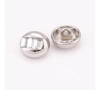 LIBERGA 20 Pcs Combination Metal Small Sewing Buttons with Shank, Silver