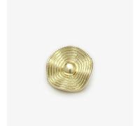 LIBERGA 20 Pcs Irregular Spiral Alloy Buttons with Shank,Light Gold,22.5mm