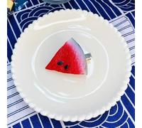 LIBERGA 4 Pcs Simulated Food Hair Clips Funny Fruit Watermelon Barrettes Headdress Party Decoration Hair Pins for Women,Red