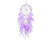 LIBERGA Purple Dream Catcher Wall Decor Home Decor,Beads Feather Wall Hanging Dream Catchers for Girls Bedroom Dorm Room Boho Craft Ornament