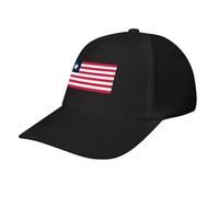 Liberia Flag Baseball Cap,Summer Adjustable Classic Low Profile Hat for Men Women,The Ultimate Accessory for Activies Black