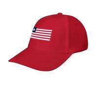 Liberia Flag Baseball Cap,Summer Adjustable Classic Low Profile Hat for Men Women,The Ultimate Accessory for Activies Red
