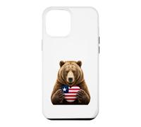 Liberia Flag Heart Pride Country Heritage Bear Liberian Case for iPhone 12 Pro Max