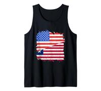 Liberia Flag Liberian Roots USA America Liberian Pride Tank Top