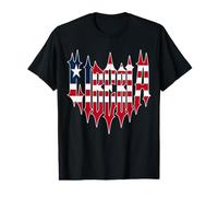 Liberia Gothic Typography with Liberian Flag Pride Value Graphic T-Shirt