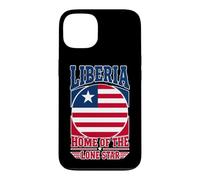 Liberia Home of the Lone Star Liberian Flag Circle Case for iPhone 13