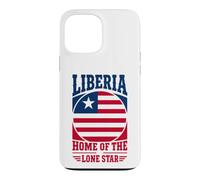 Liberia Home of the Lone Star Liberian Flag Circle Case for iPhone 13 Pro Max