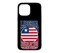 Liberia Home of the Lone Star Liberian Flag Circle Case for iPhone 13 Pro Max