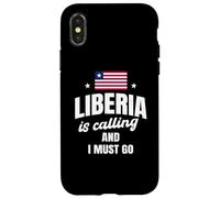 Liberia Is Calling And I Must Go Funny Liberian Saying Case for iPhone X/XS