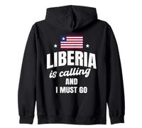 Liberia Is Calling And I Must Go Funny Liberian Saying Zip Hoodie