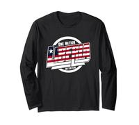 Liberia One Nation One Lone Star | Bold Liberia Typography Long Sleeve T-Shirt