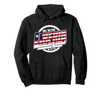 Liberia One Nation One Lone Star | Bold Liberia Typography Pullover Hoodie
