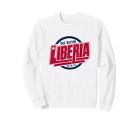 Liberia One Nation One Lone Star | Bold Liberia Typography Sweatshirt