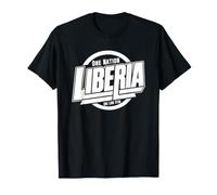 Liberia One Nation One Lone Star | Bold Liberia Typography T-Shirt